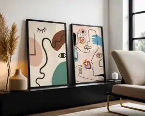 2'li Set | Göz Detay Dekoratif Tablolar