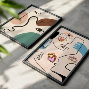 Alternative view of 2'li Set | Göz Detay Dekoratif Tablolar