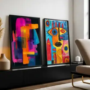 2'li Set | Renkli Tablolar Dekoratif Tablolar
