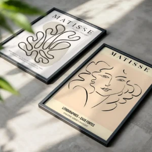 Alternative view of 2'li Set | Boho Figür Dekoratif Tablolar